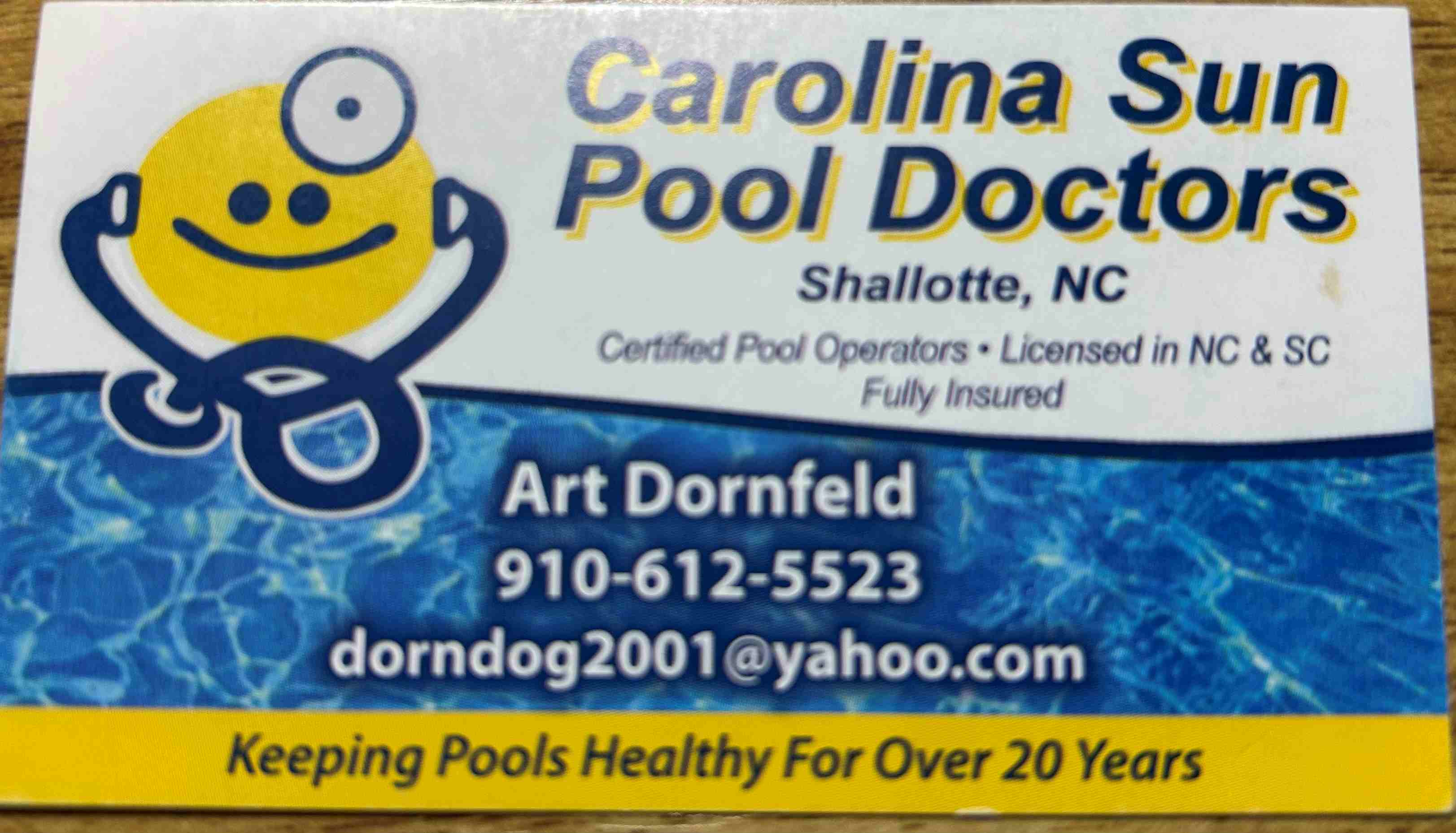 Carolina Sun Pool Doctors Logo